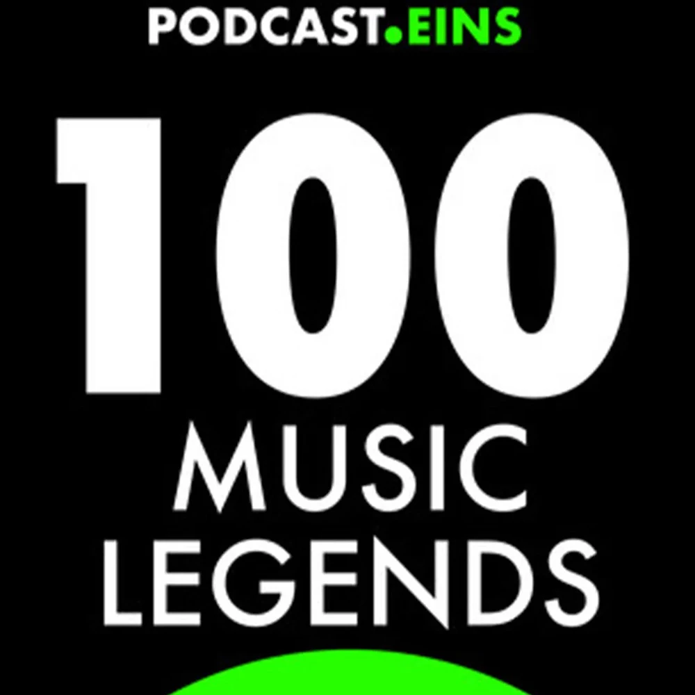 Cover des englischsprachigen Podcasts 100 music legends mit BJ Barry