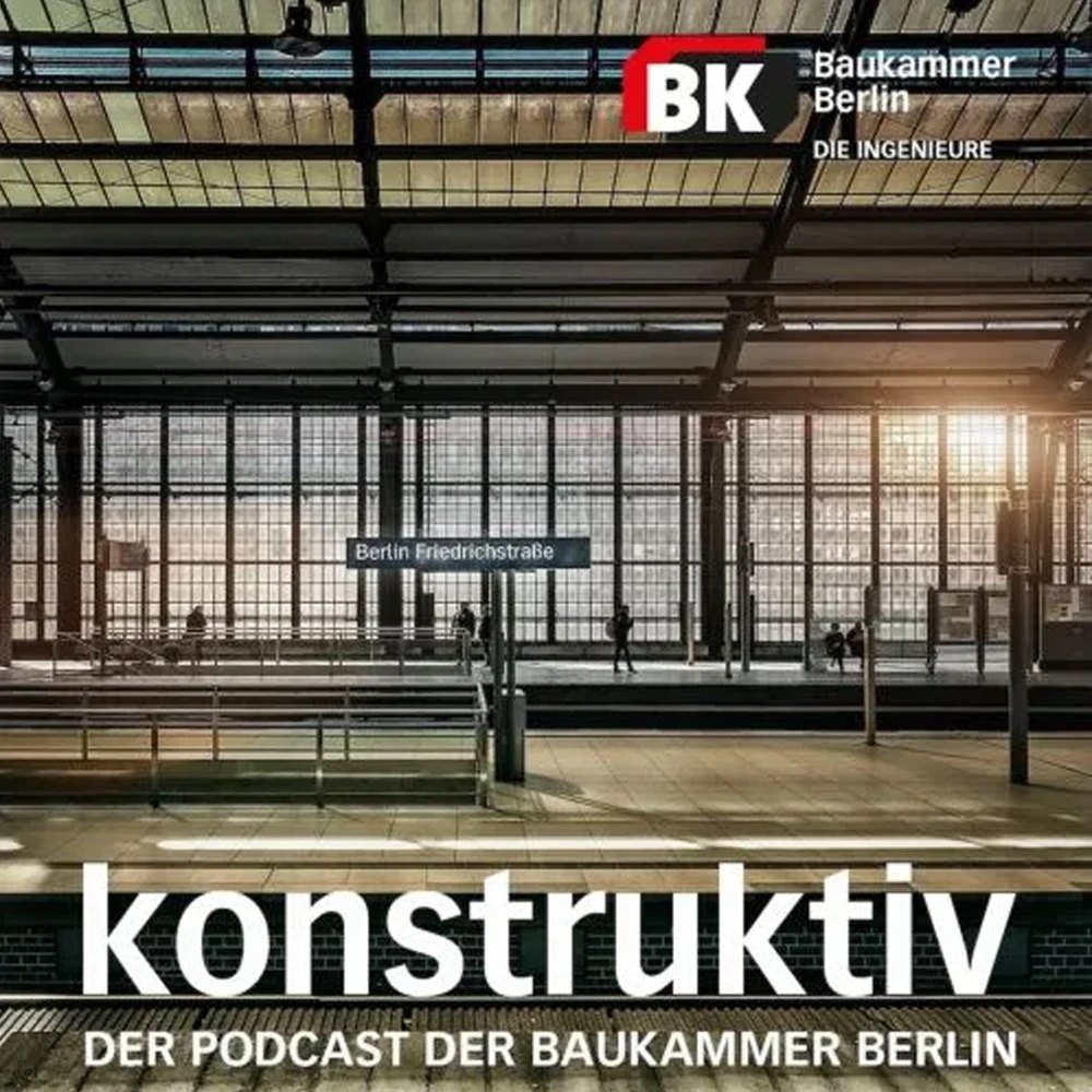 Cover des Podcasts konstruktiv der Baukammer Berlin