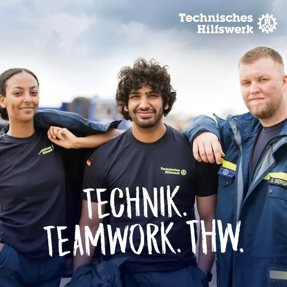 Cover des Podcasts Technik Teamwork vom Technischen Hilfswerk