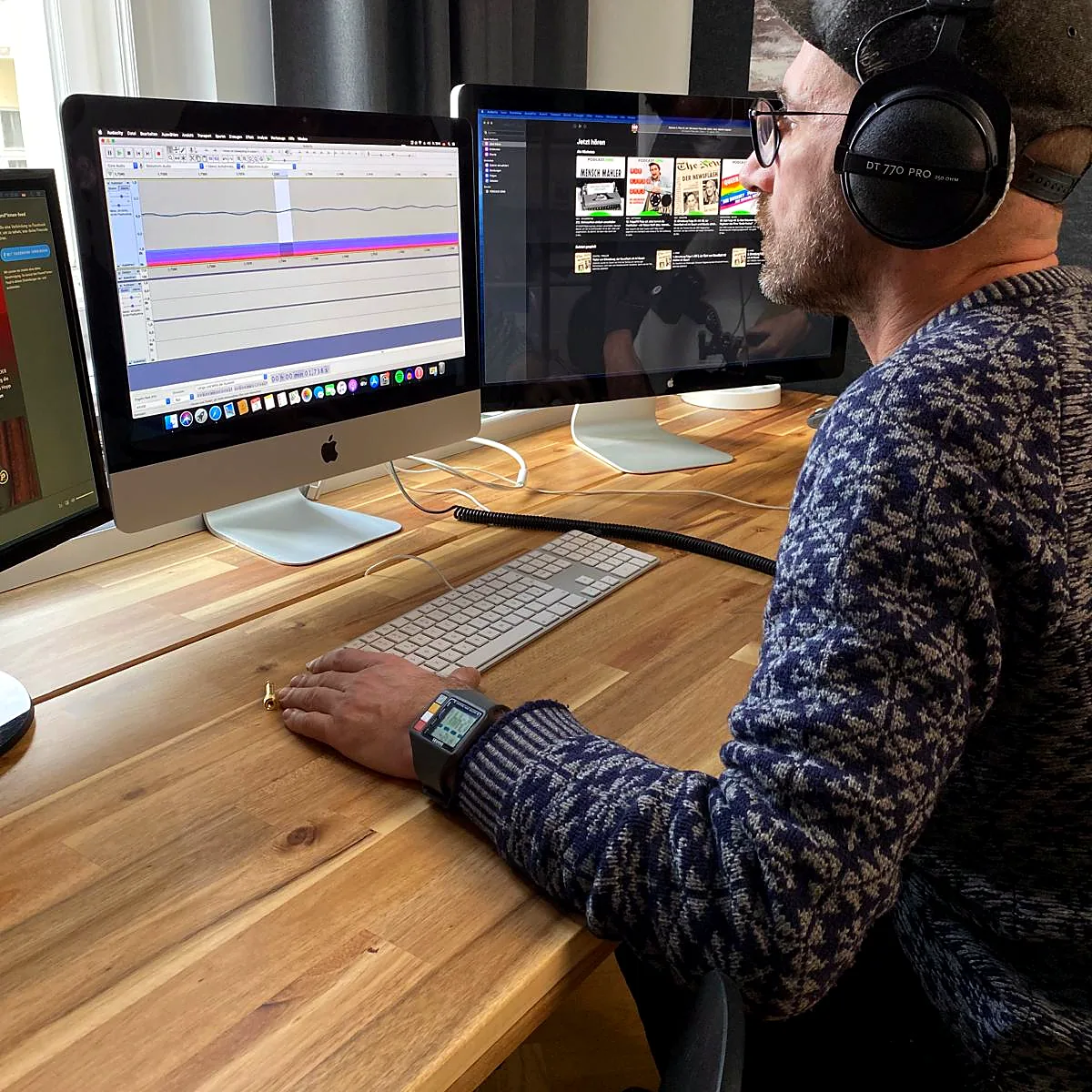 Schnitt und Postproduktion eines Podcasts bei PODCAST.EINS
