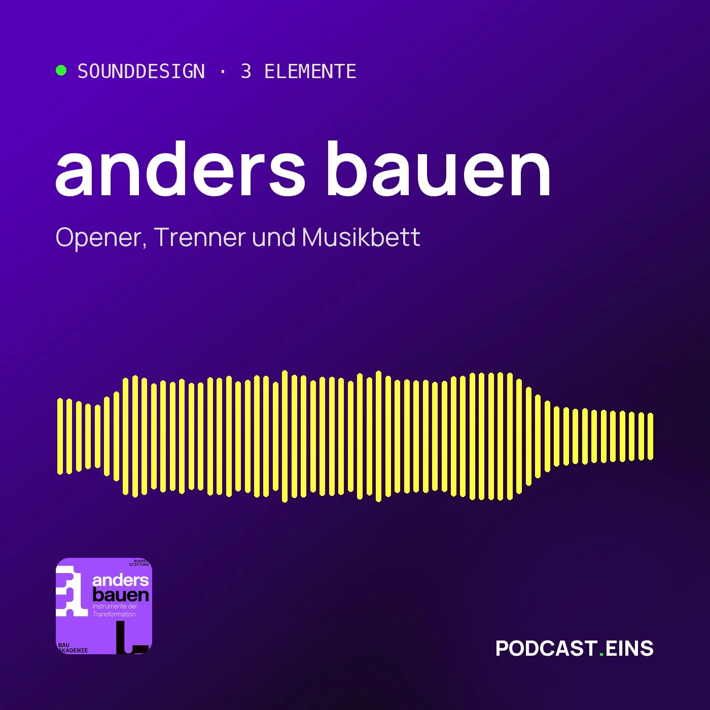 Cover des Sounddesigns von anders bauen mit der Wellenform des Openers