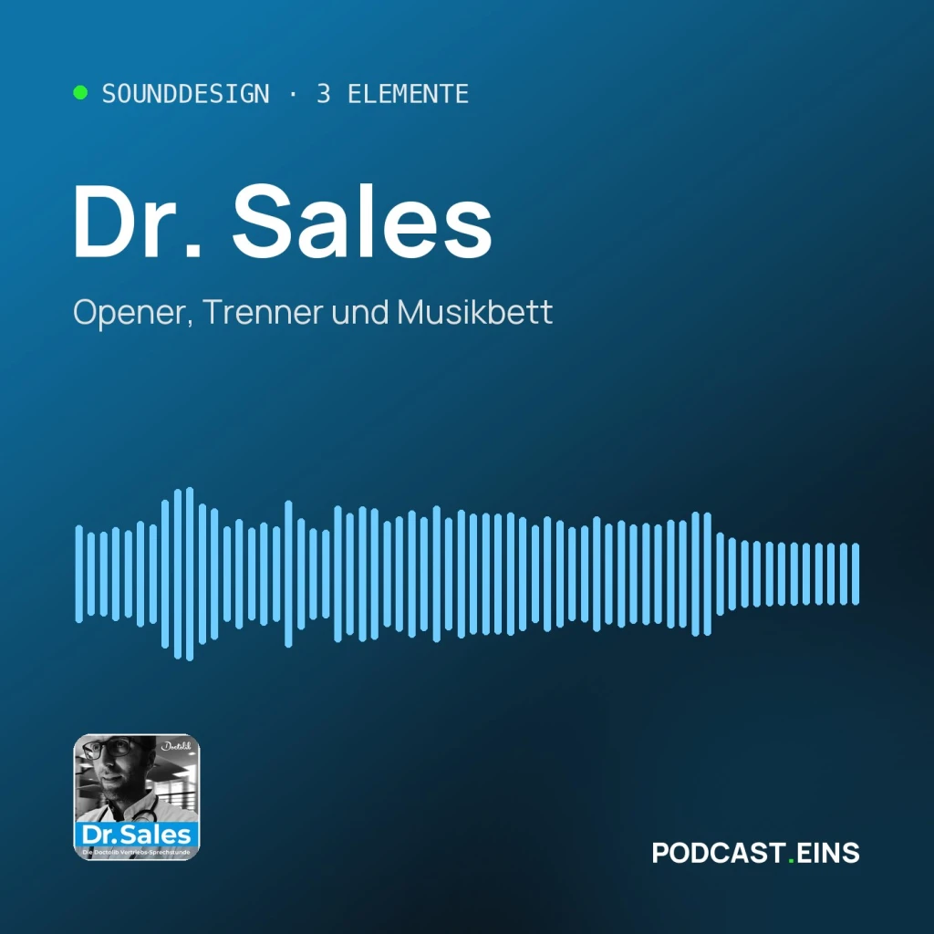 Cover des Sounddesigns von Dr. Sales mit der Wellenform des Openers