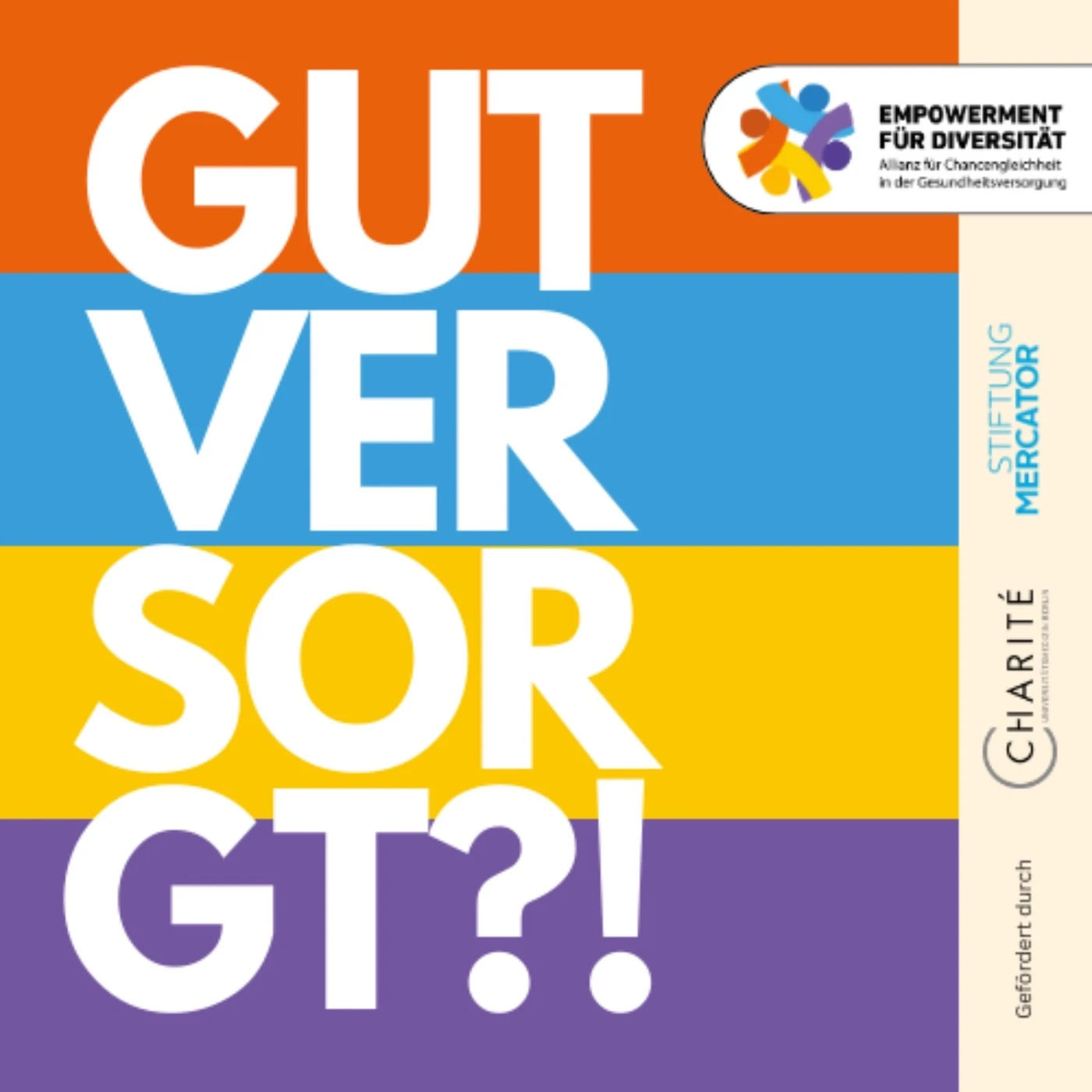 Cover des Podcasts Gut versorgt?! des Programms Empowerment für Diversität