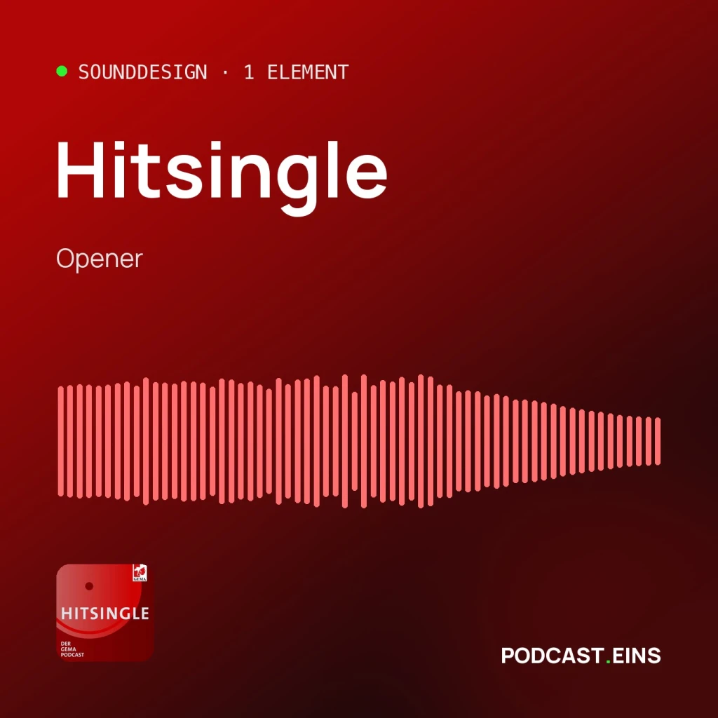 Cover des Sounddesigns von Hitsingle mit der Wellenform des Openers