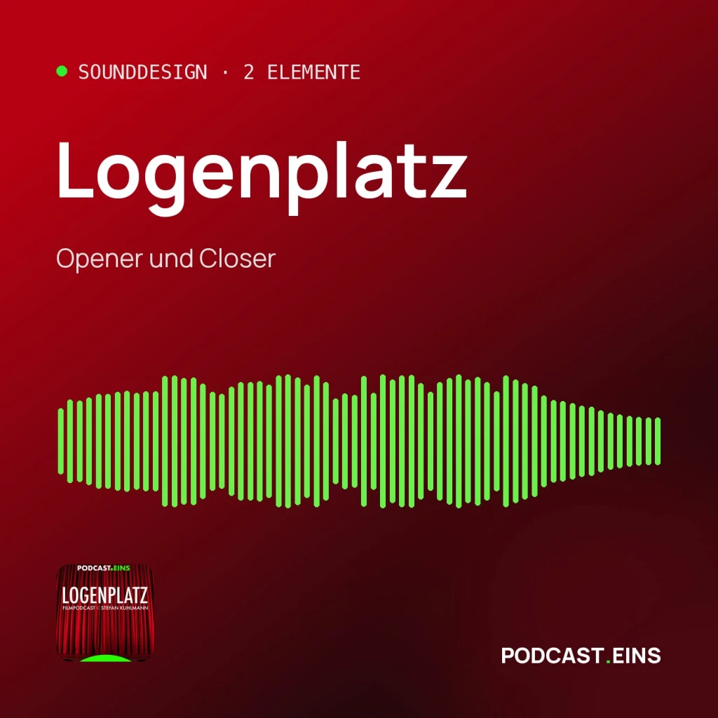 Cover des Sounddesigns von Logenplatz mit der Wellenform des Openers