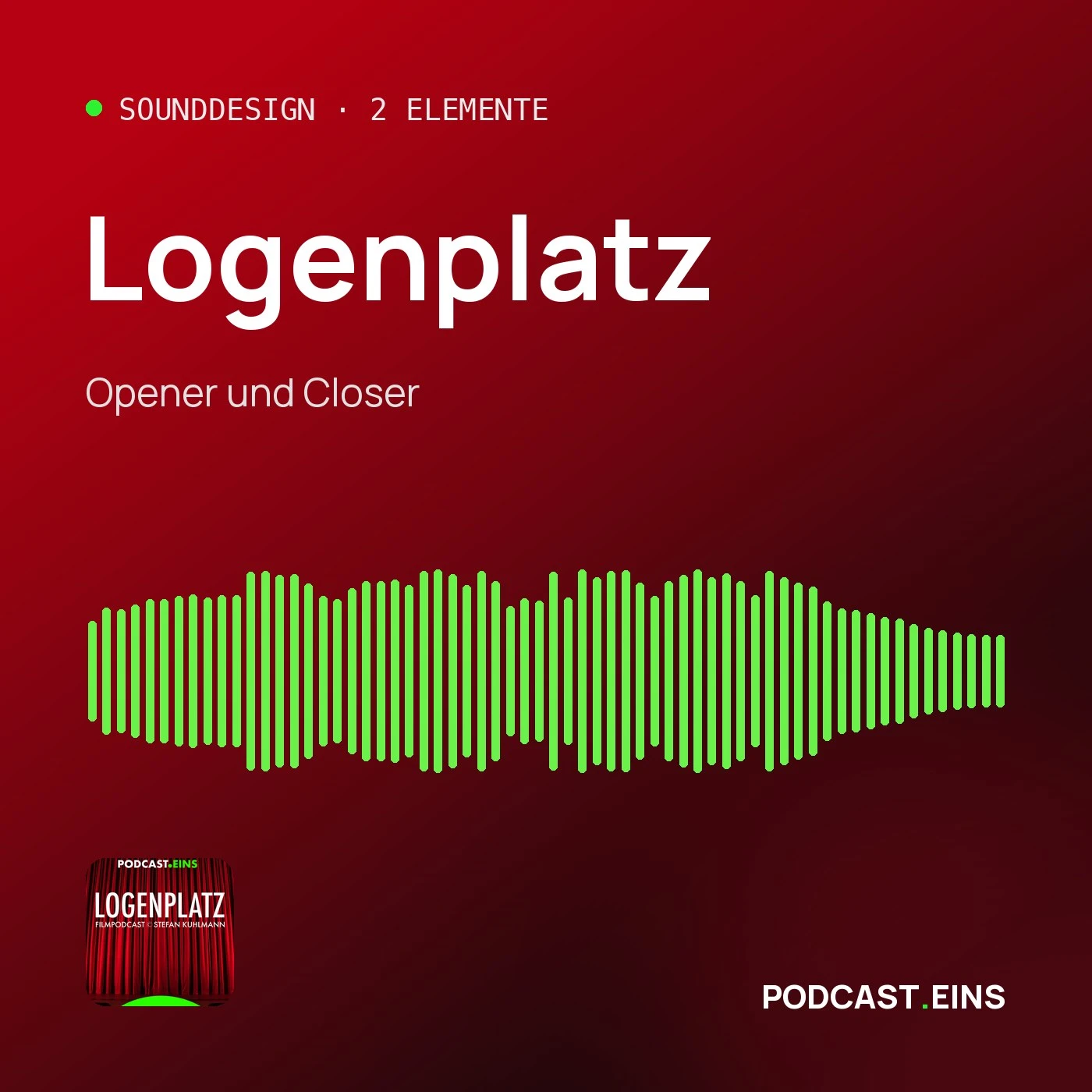 Cover des Sounddesigns von Logenplatz mit der Wellenform des Openers