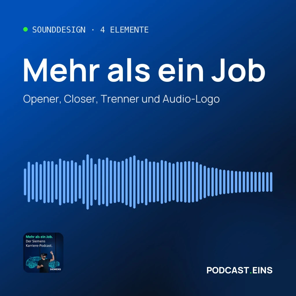 Cover des Sounddesigns von Mehr als ein Job mit der Wellenform des Openers