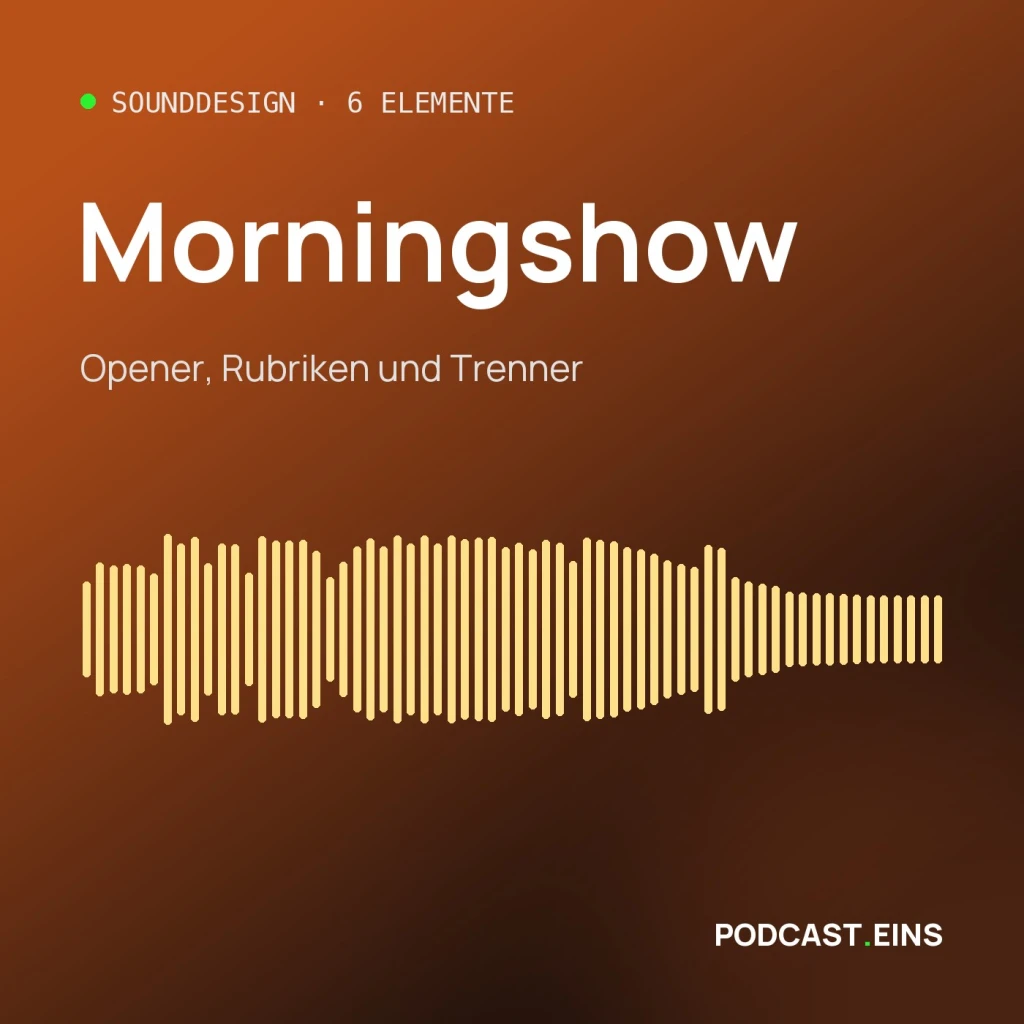 Cover des Sounddesigns von Morningshow mit der Wellenform des Openers