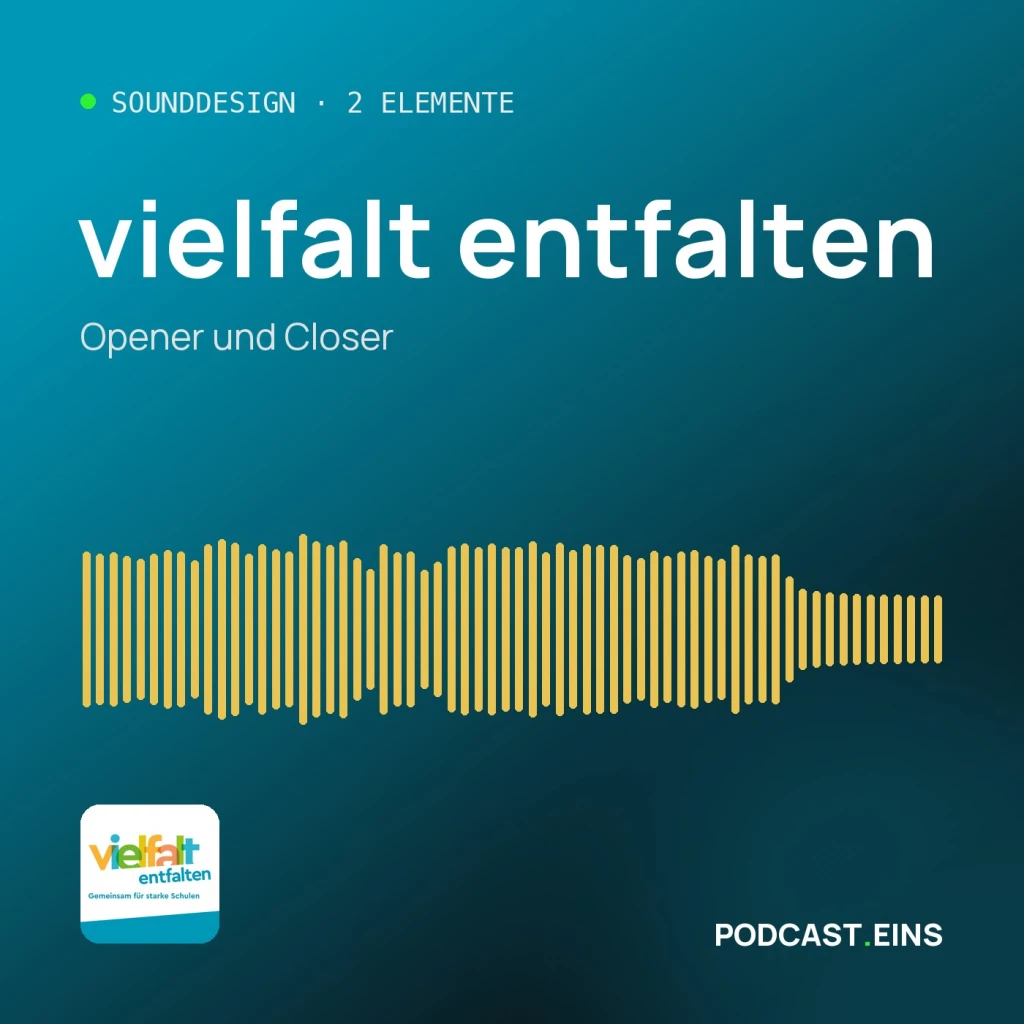 Cover des Sounddesigns von vielfalt entfalten mit der Wellenform des Openers